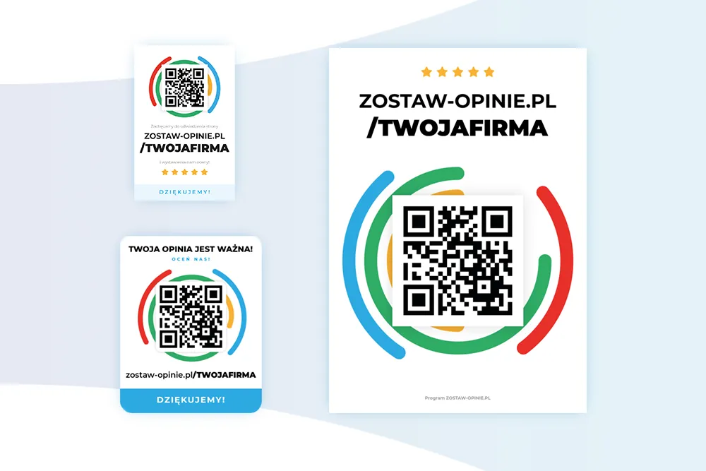 Zostaw-Opinie.pl - Materiały promocyjne